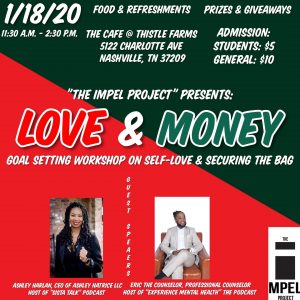 Love & Money Goal Setting Workshop: A workshop on self love and securing the bag!